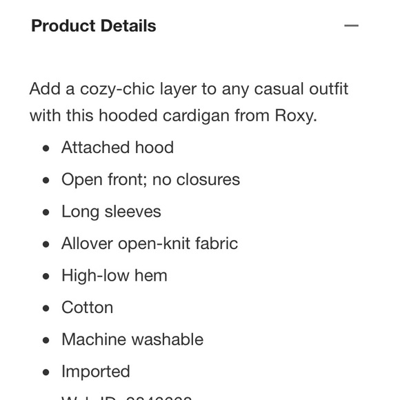 Roxy Hollow Love Hooded High-Low Sweater - Picture 6 of 8